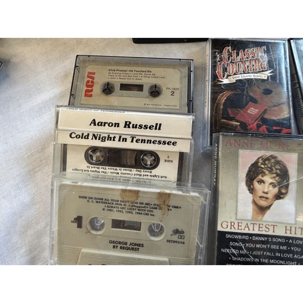 Classic Country 1970's/80's Cassette Tape Collection w/ Case, George Jones - Picture 14 of 14